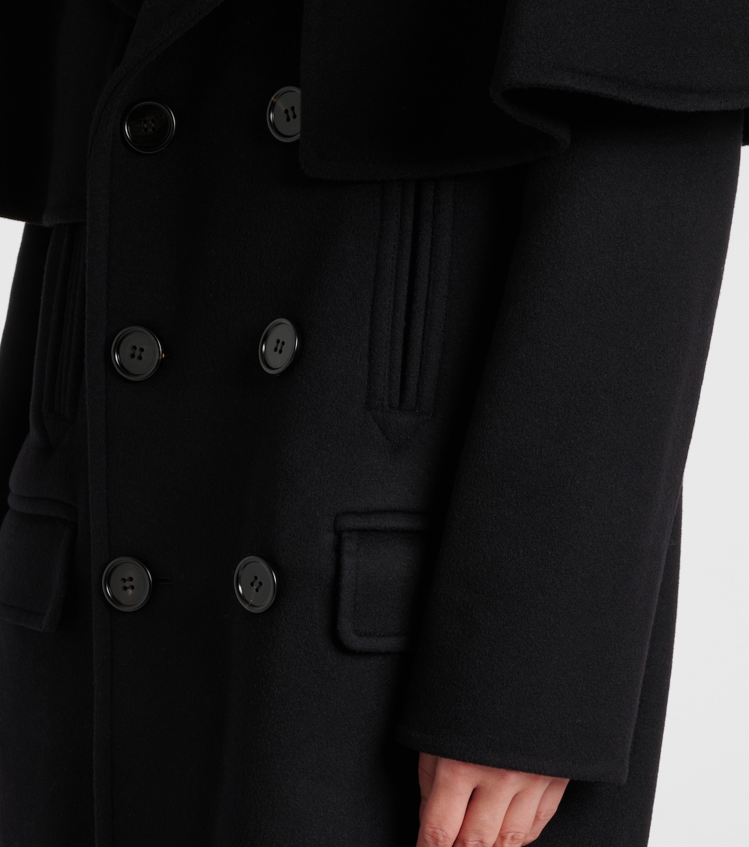 Cappotto doppiopetto in lana con cintura | Chloé
