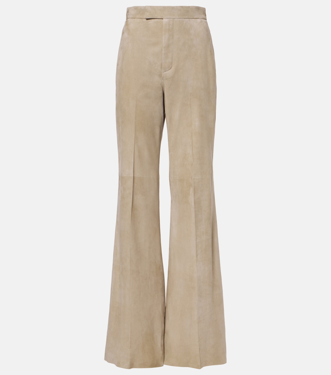 Pantaloni regular Dean in suede a vita alta | Ralph Lauren Collection
