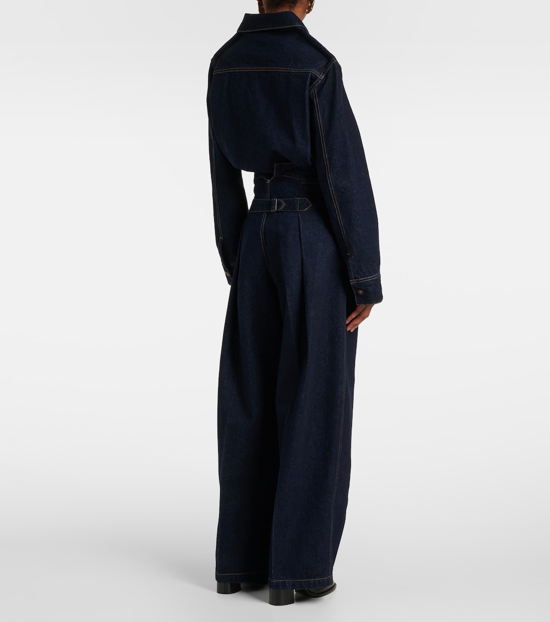 Jeans a gamba larga e vita alta | Victoria Beckham