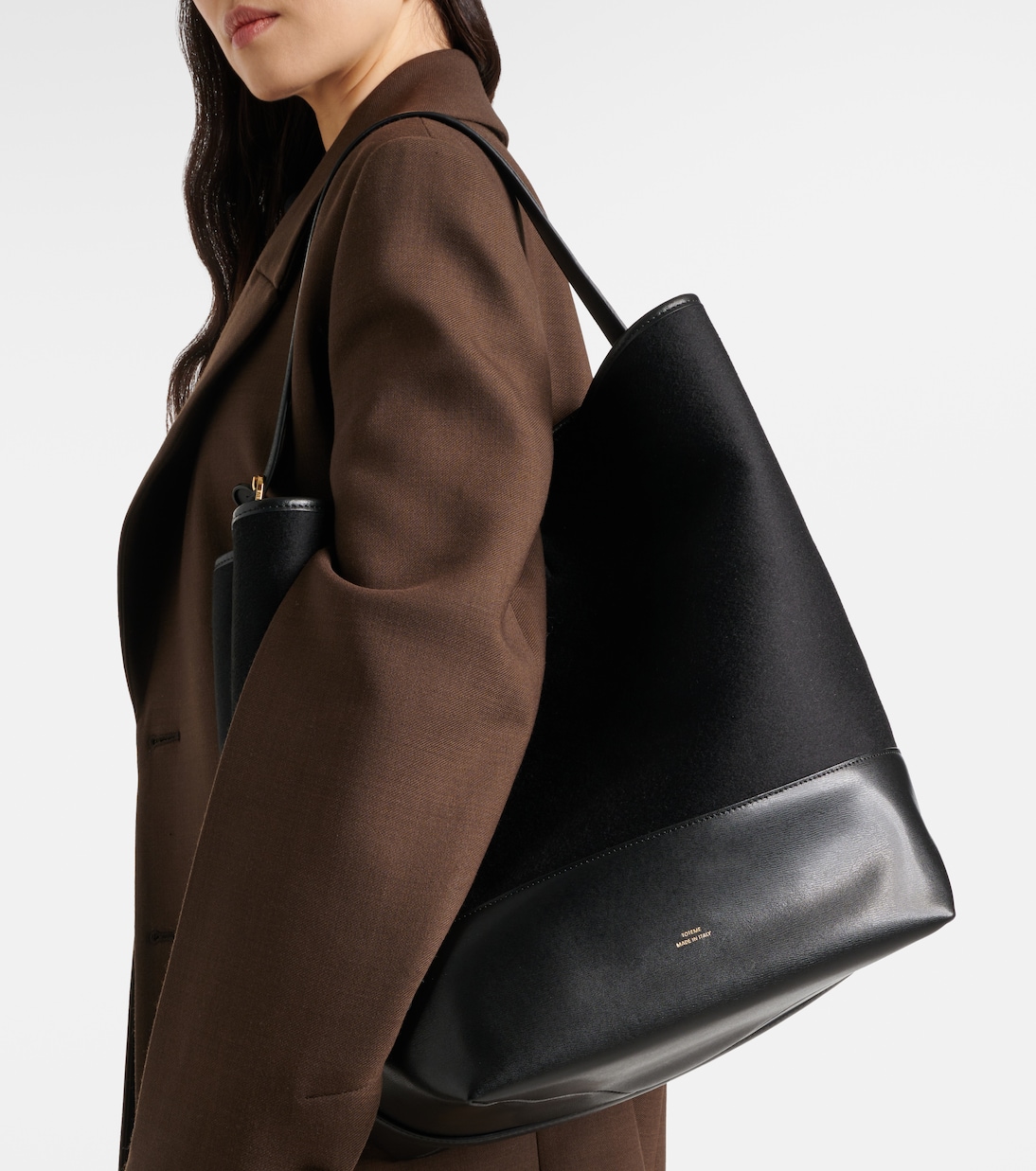 Tote mit Leder | Toteme