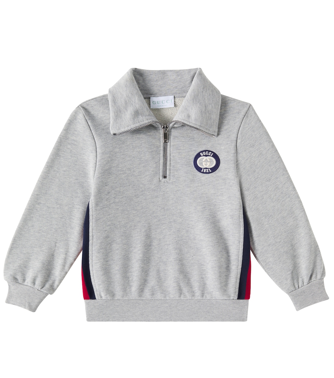 Sudadera en jersey de algodón bordada | Gucci Kids