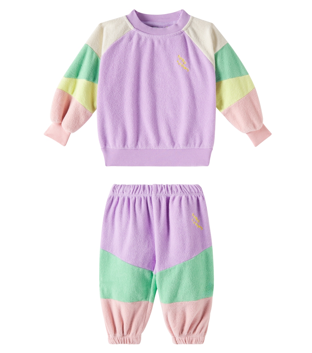 Baby Lila terry sweatshirt and sweatpants set | Bobo Choses