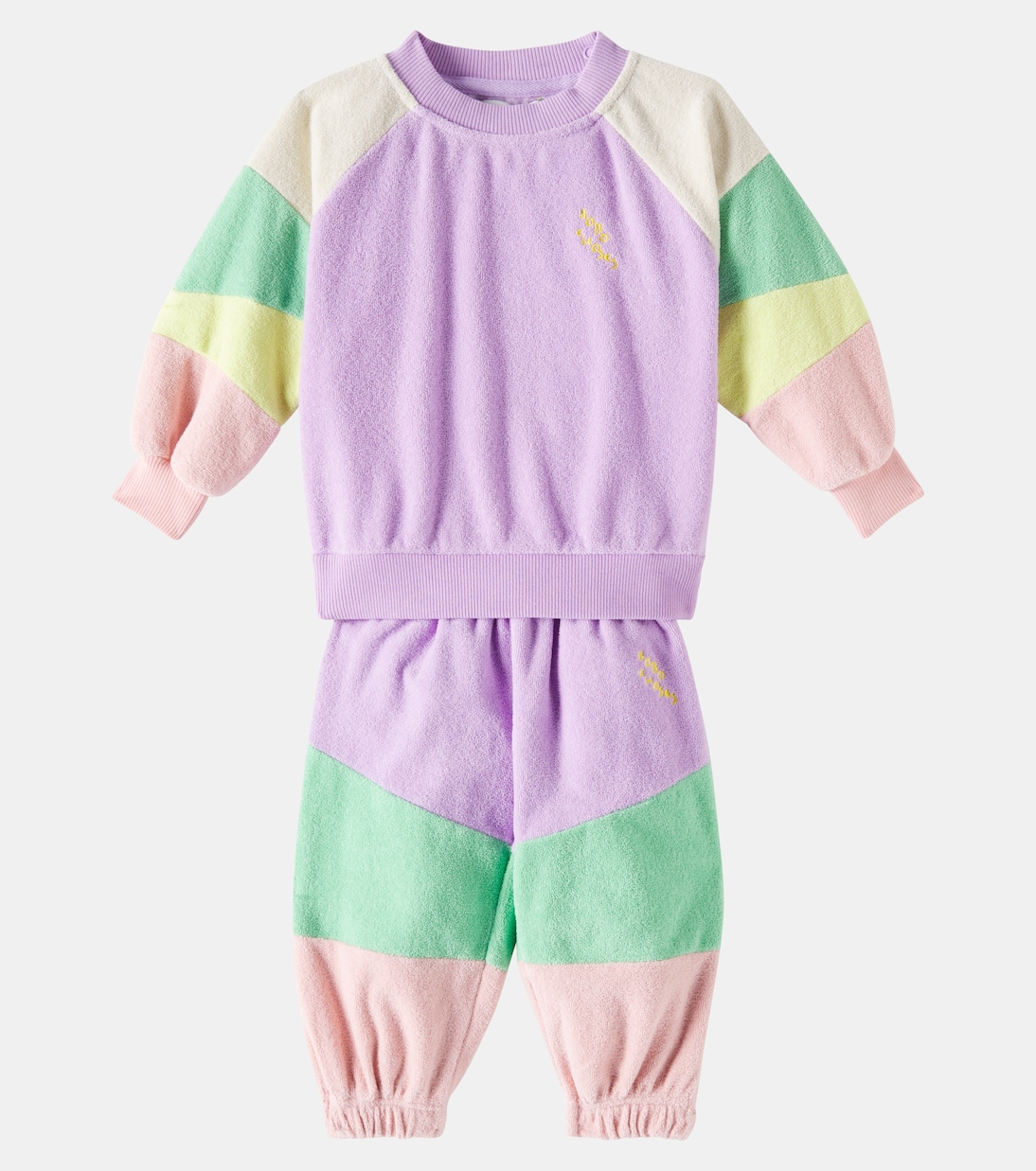 Baby Lila terry sweatshirt and sweatpants set | Bobo Choses