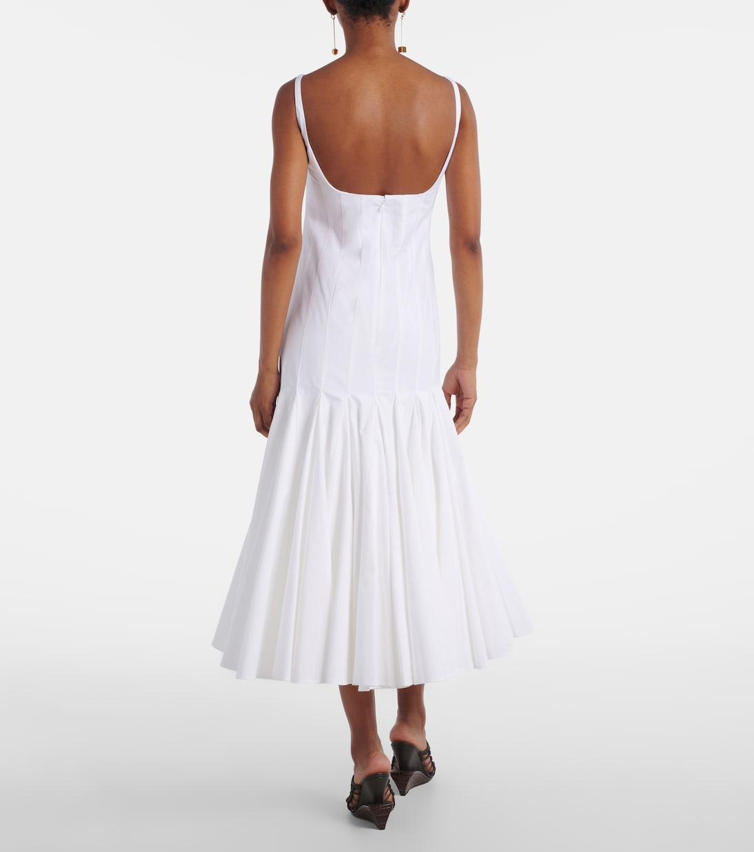 Abito midi Agave in popeline di cotone | Jacquemus