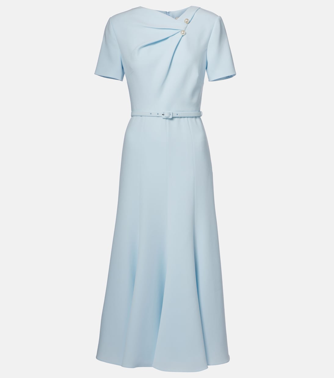 Abito midi in cady con cintura | Roland Mouret