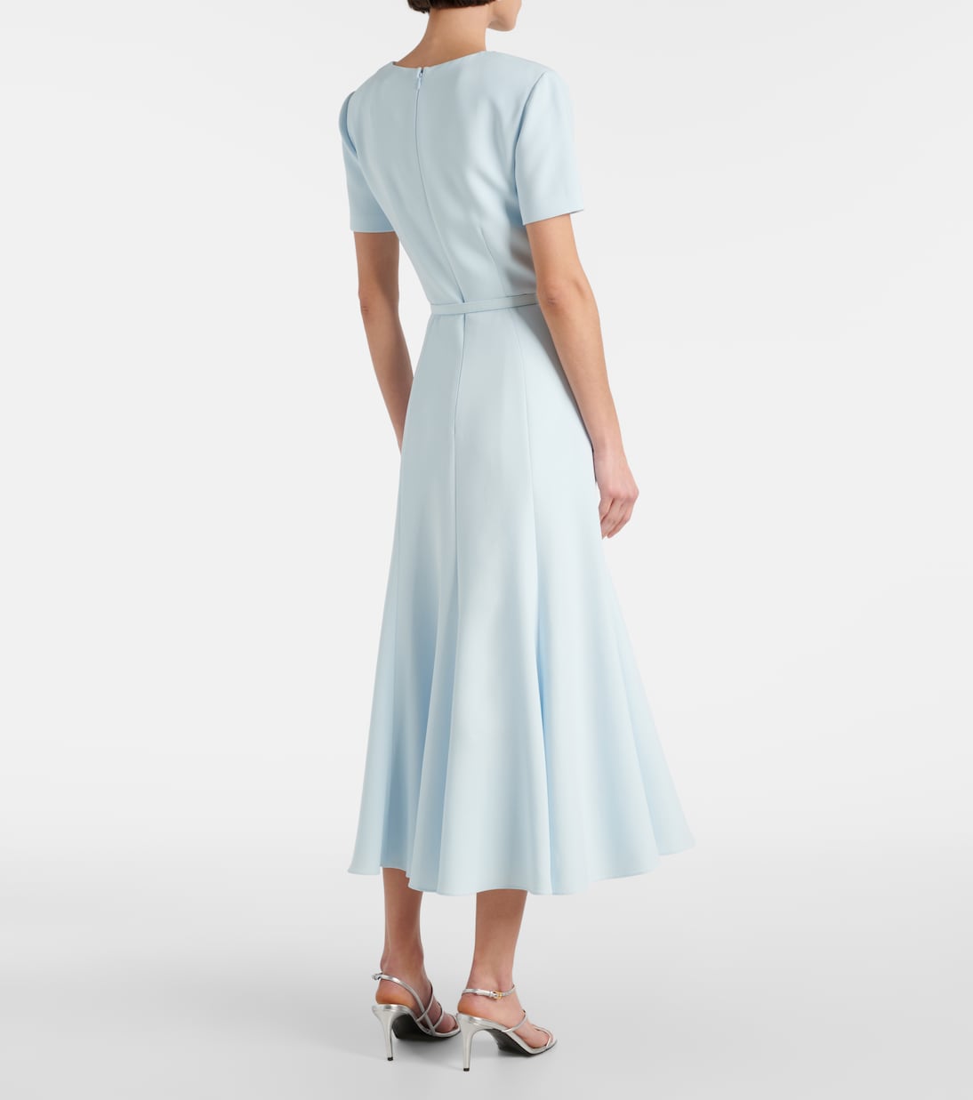 Abito midi in cady con cintura | Roland Mouret