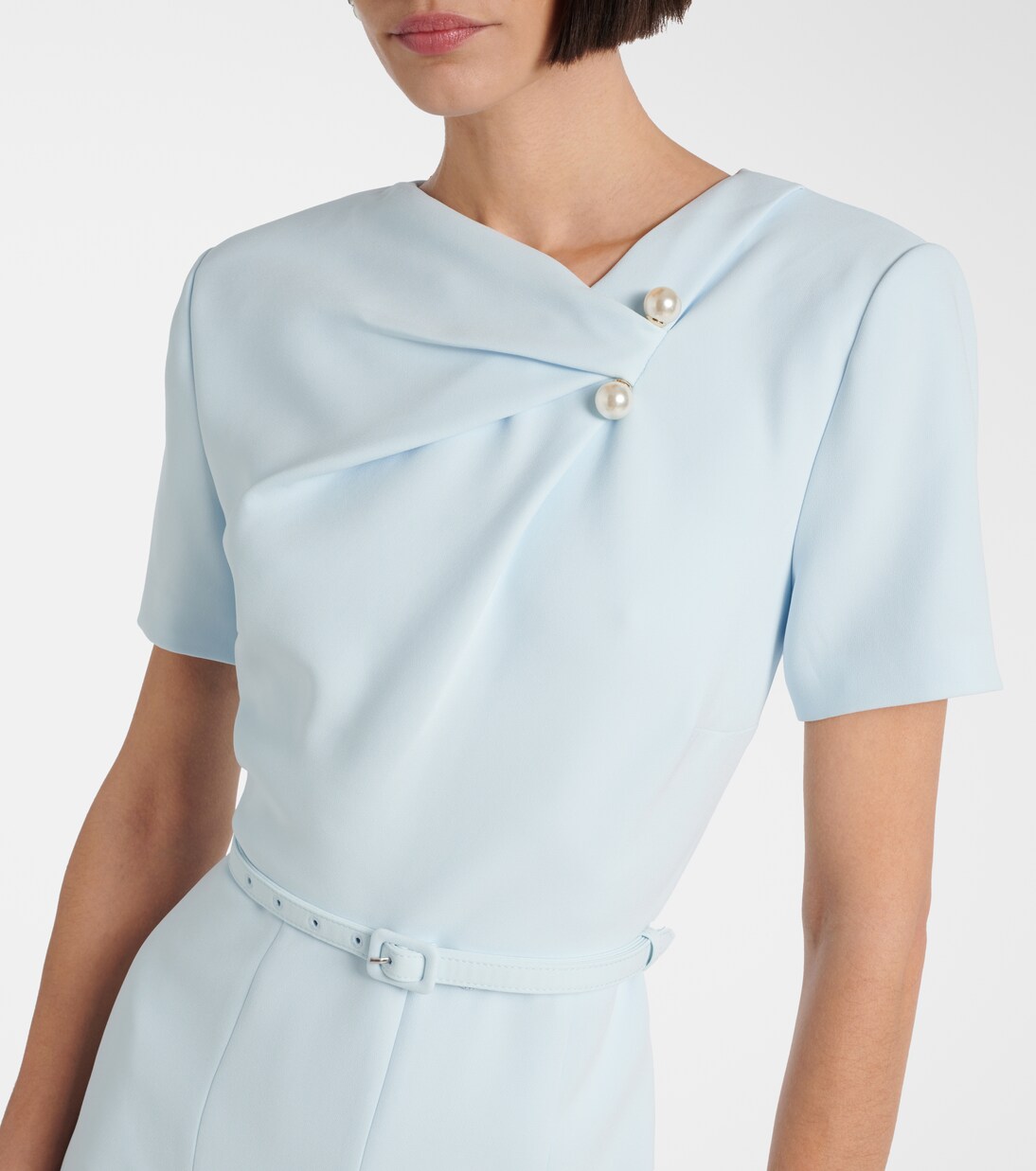 Abito midi in cady con cintura | Roland Mouret