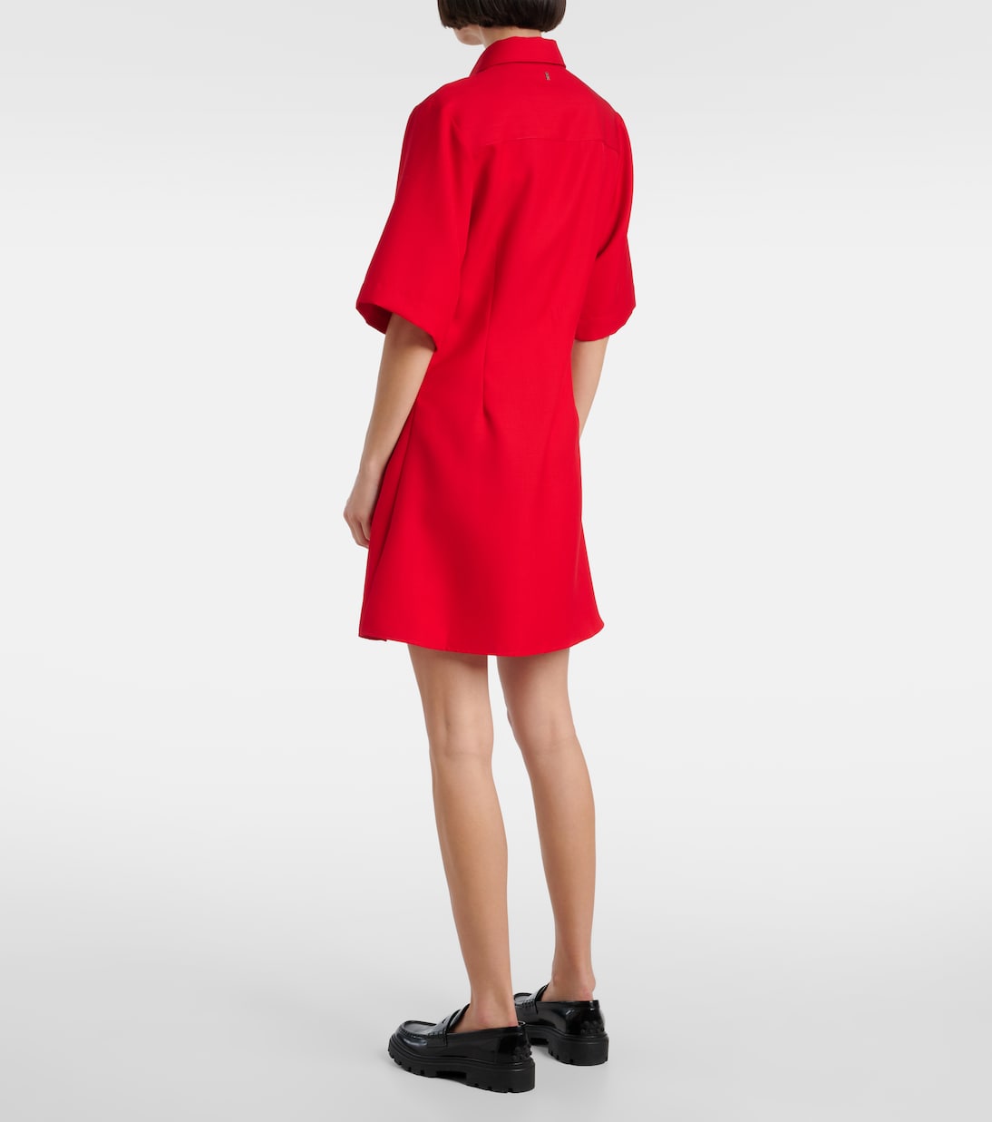 Hemdblusenkleid aus Schurwolle | Ami Paris