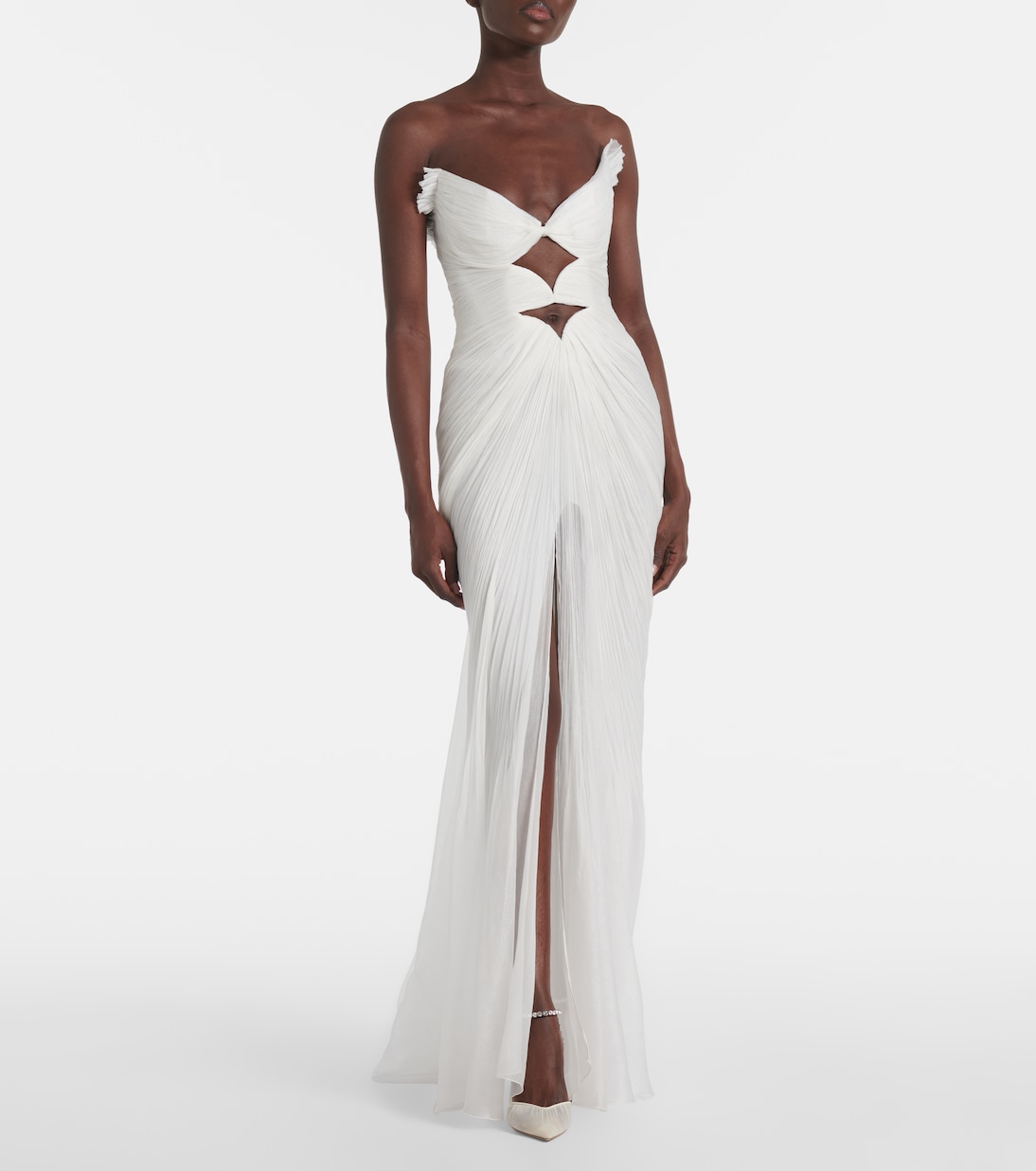 Bridal - Abito lungo Cassiopea in seta | Maria Lucia Hohan