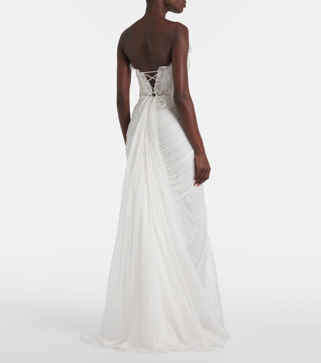 Bridal - Abito lungo Cassiopea in seta | Maria Lucia Hohan