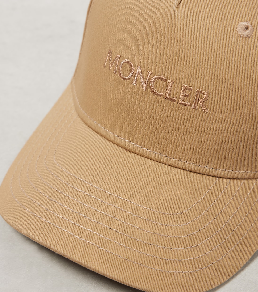 Cappellino in cotone Moncler stile baseball per giovani