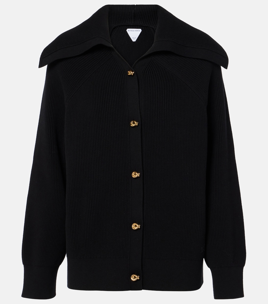 Cardigan Knot in cotone a coste | Bottega Veneta