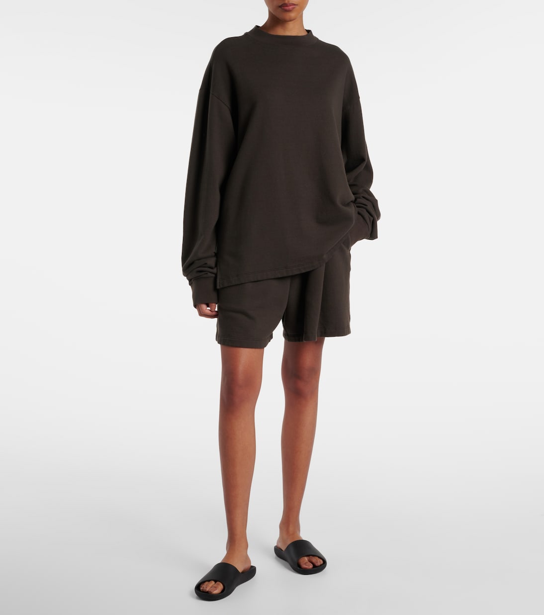 Gana cotton and cashmere terry shorts  | The Row