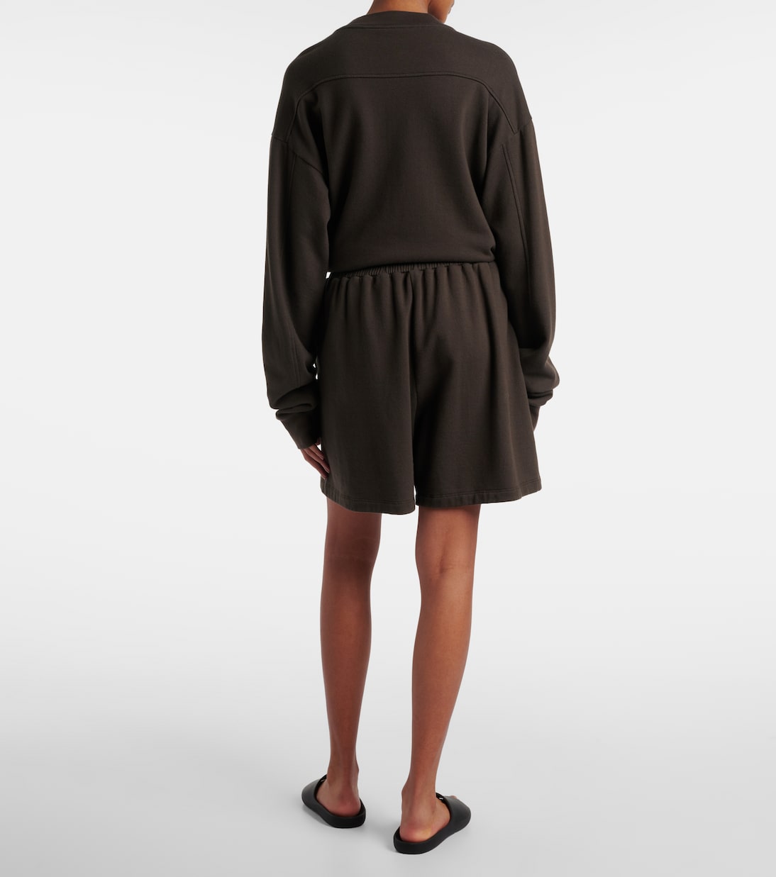 Gana cotton and cashmere terry shorts  | The Row