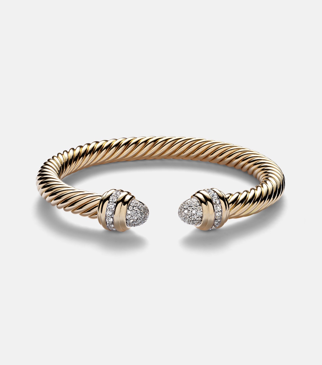 Bracciale Classic Cablespira® in oro 18kt con diamanti | David Yurman