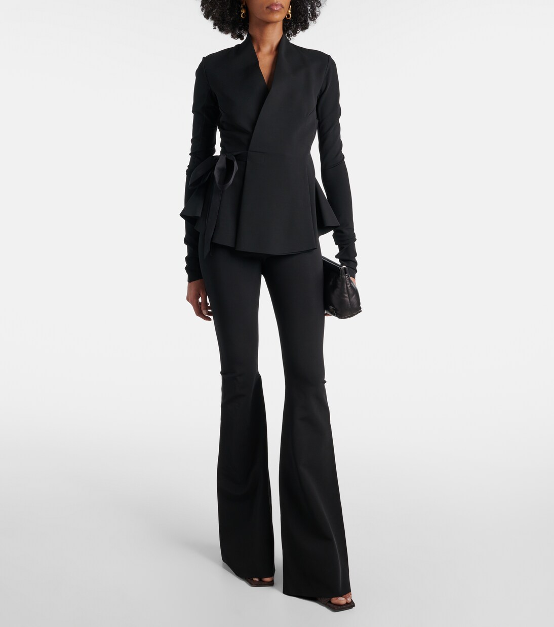 Dirt Bolan jersey flared pants | Rick Owens