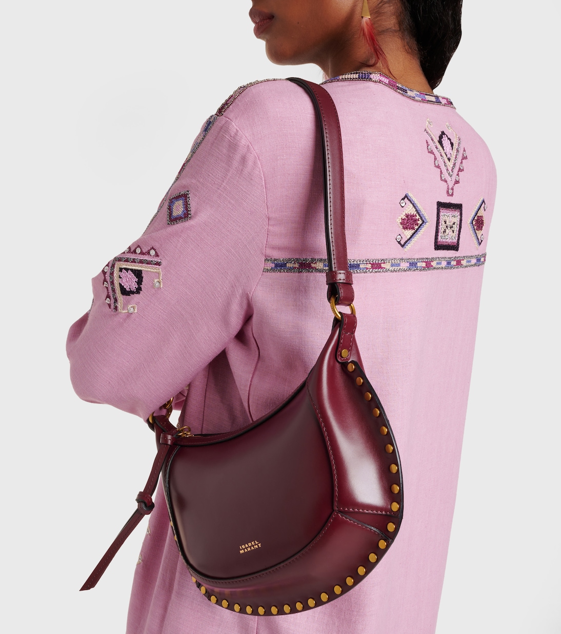 Oskan Moon Small leather shoulder bag | Isabel Marant