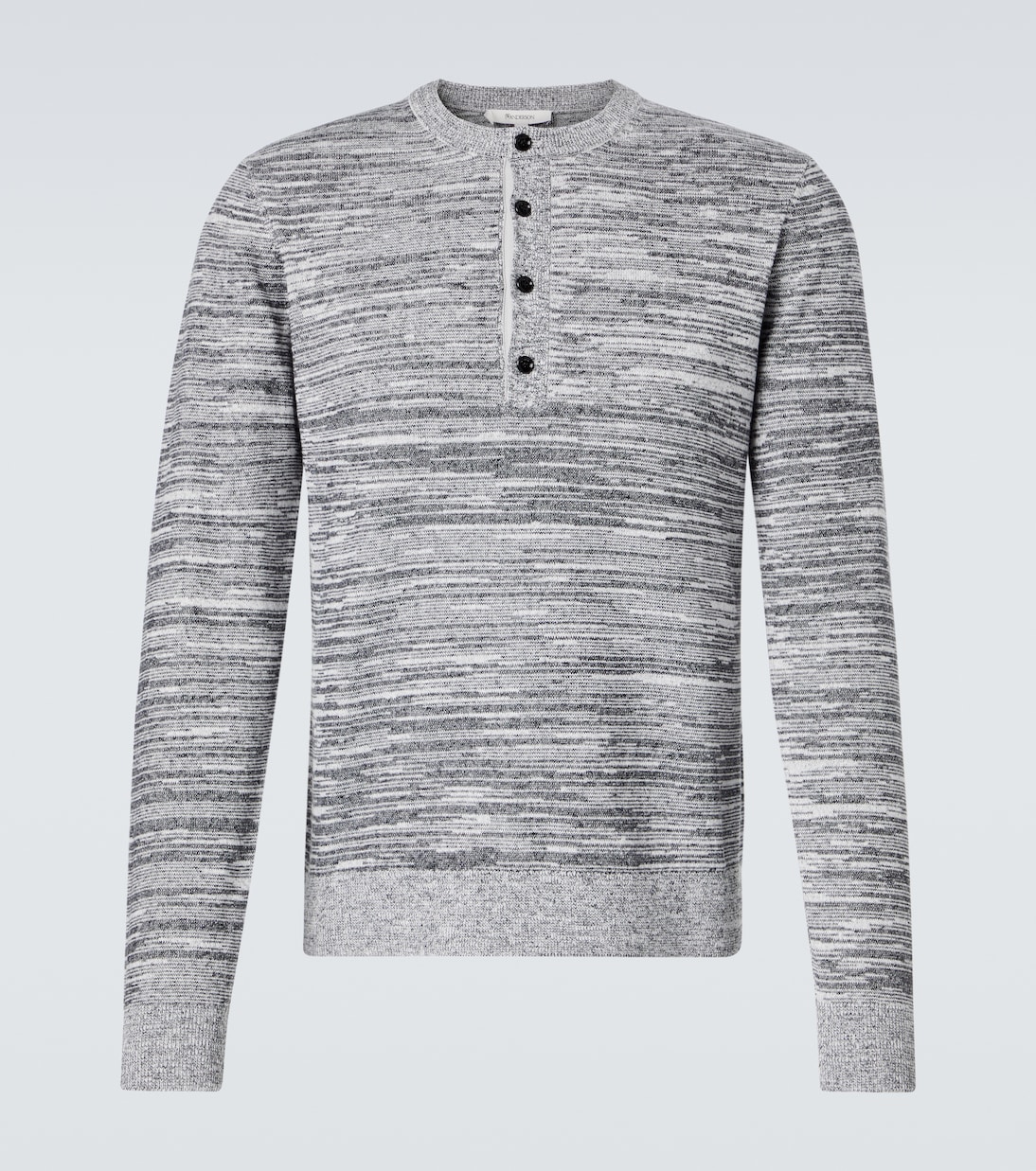 Camiseta con botones en mezcla de algodón y lino | JW Anderson