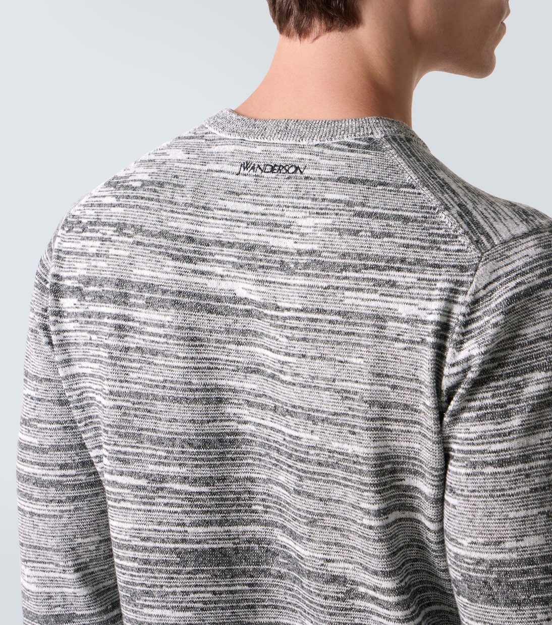 Camiseta con botones en mezcla de algodón y lino | JW Anderson