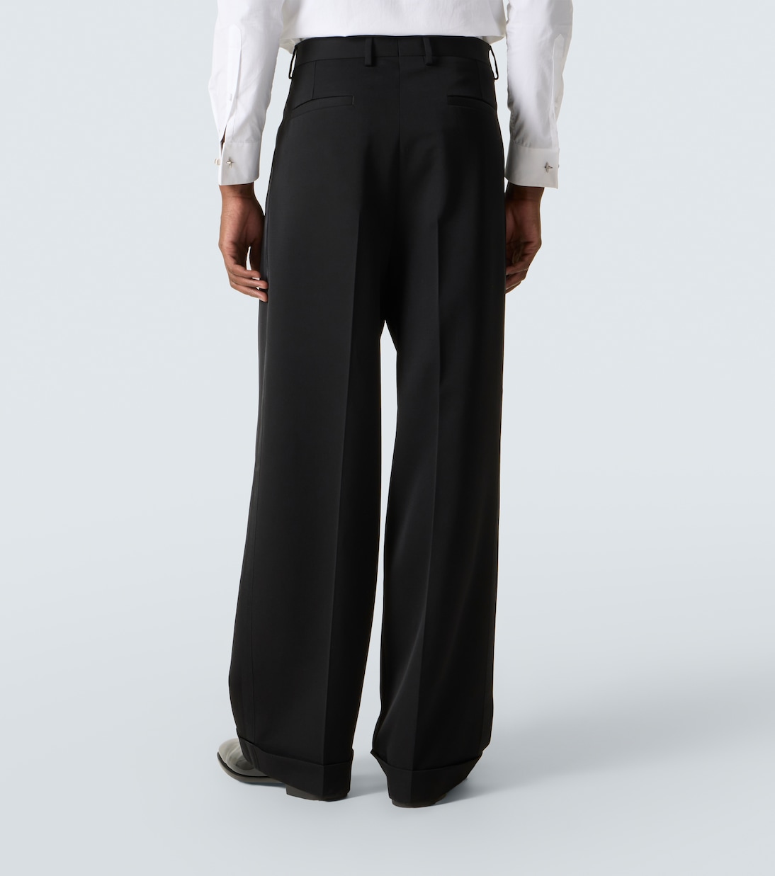 Wool and silk-blend gabardine suit pants | Dolce&Gabbana