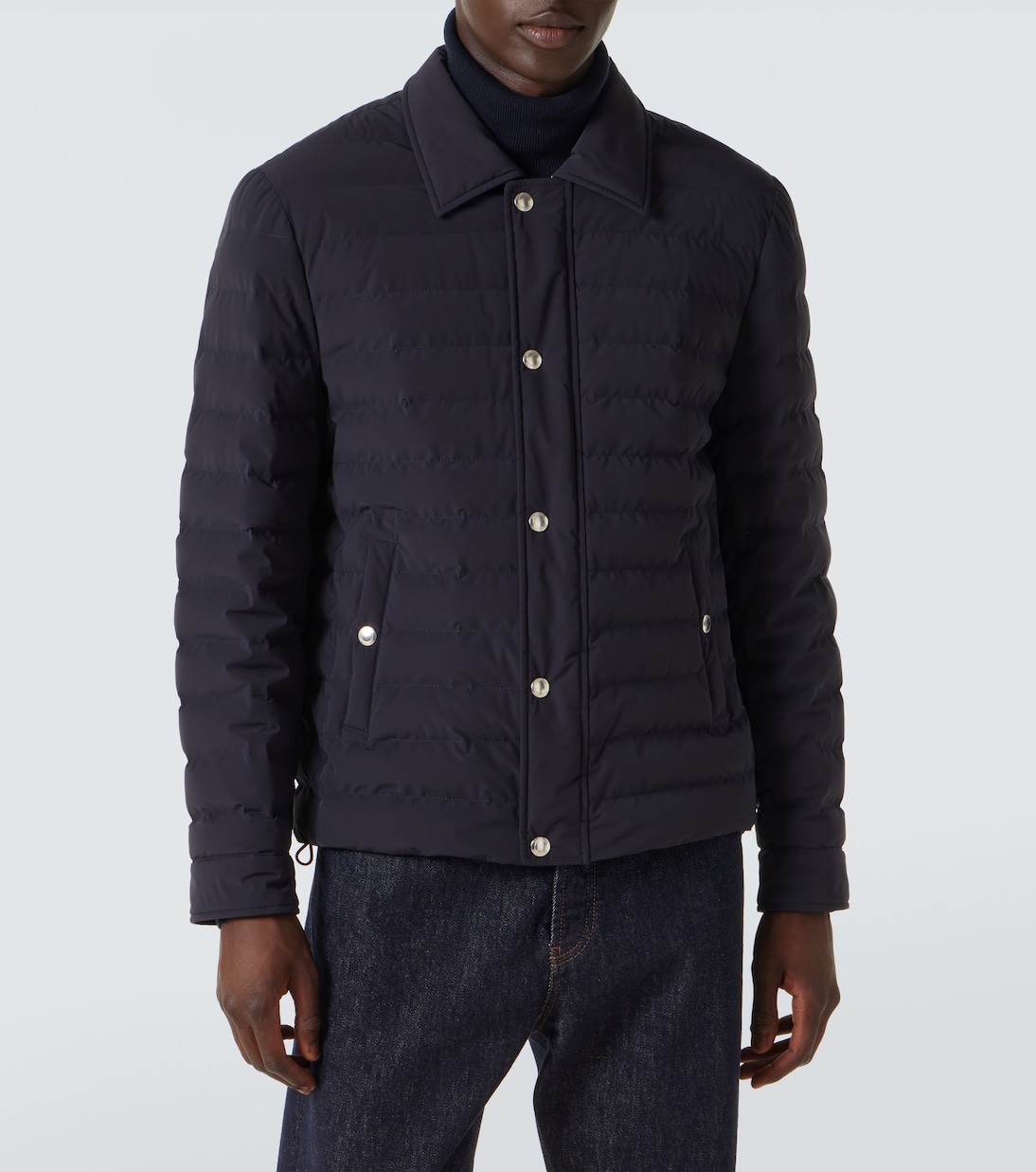Quilted down jacket | Brunello Cucinelli