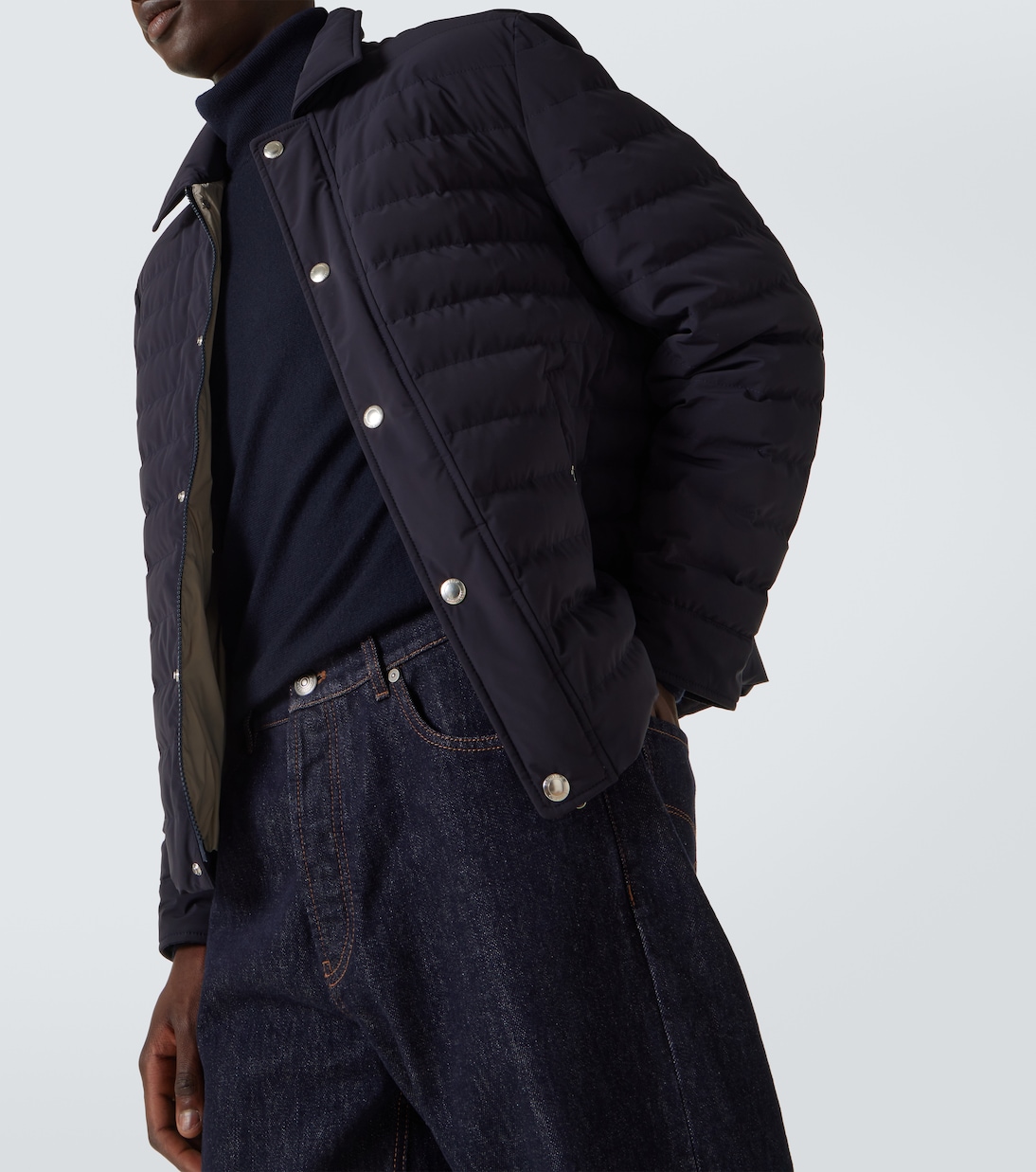 Quilted down jacket | Brunello Cucinelli
