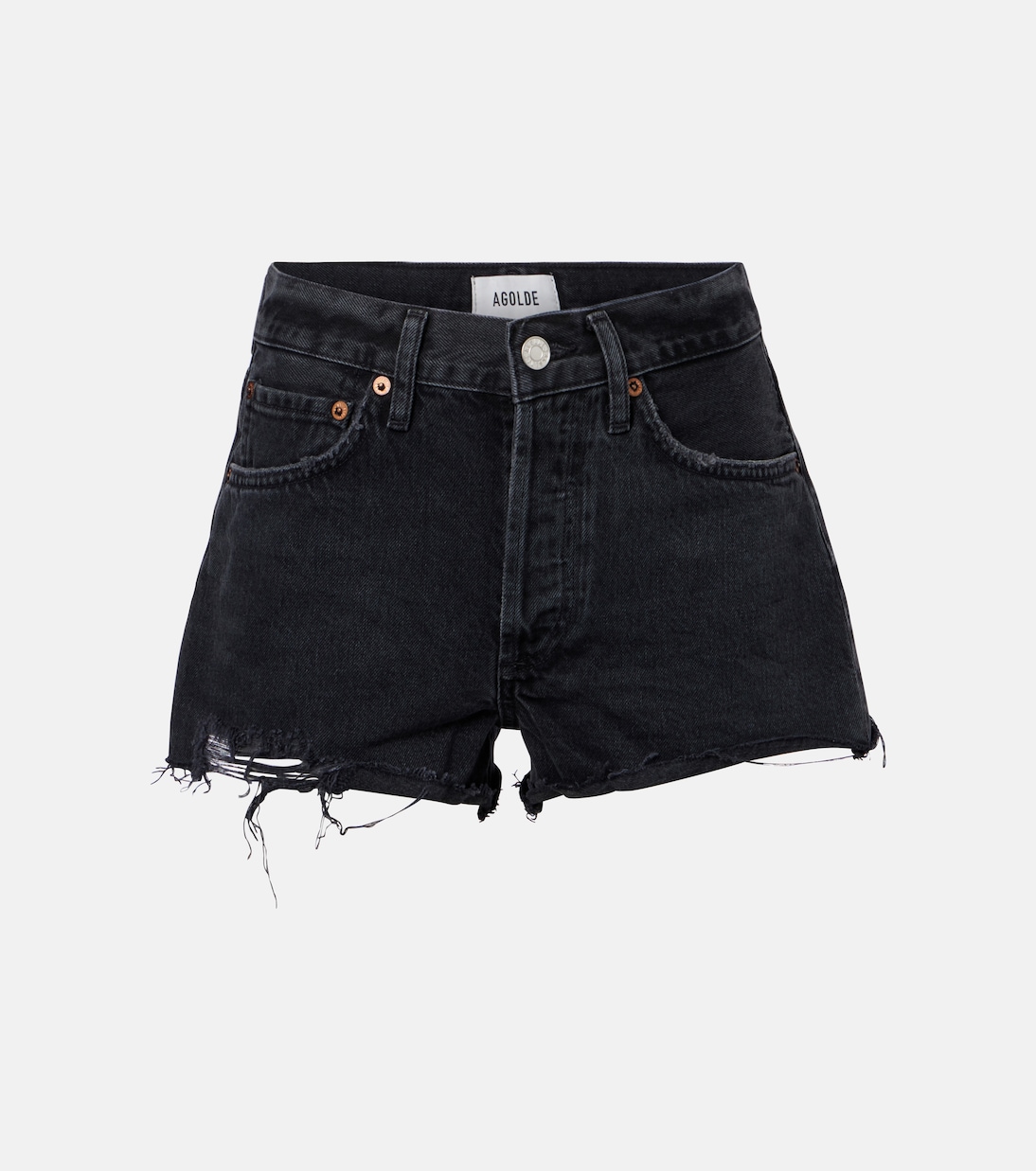Parker Vintage distressed denim shorts | Agolde
