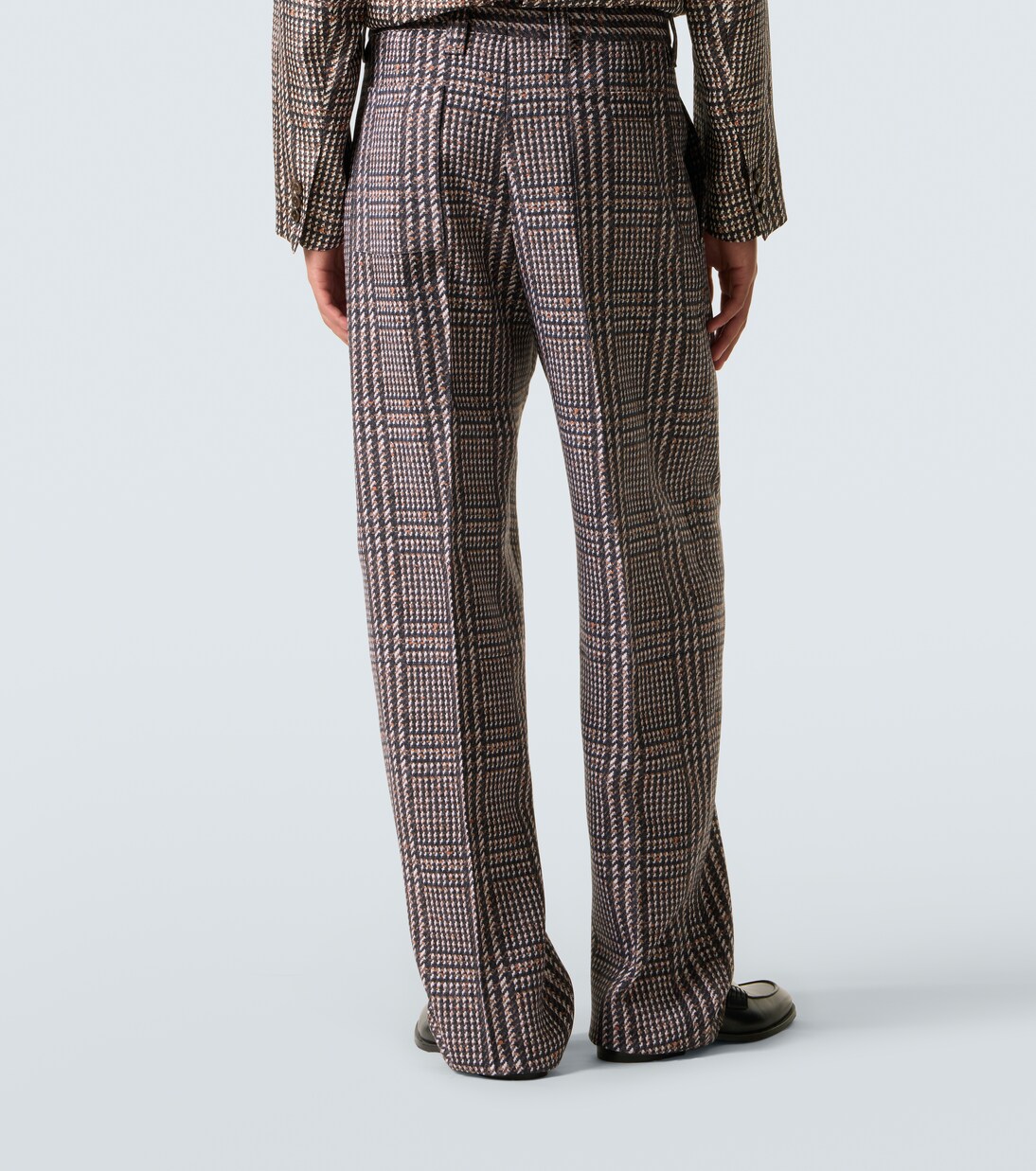 Prince of Wales check wool straight pants | Zegna