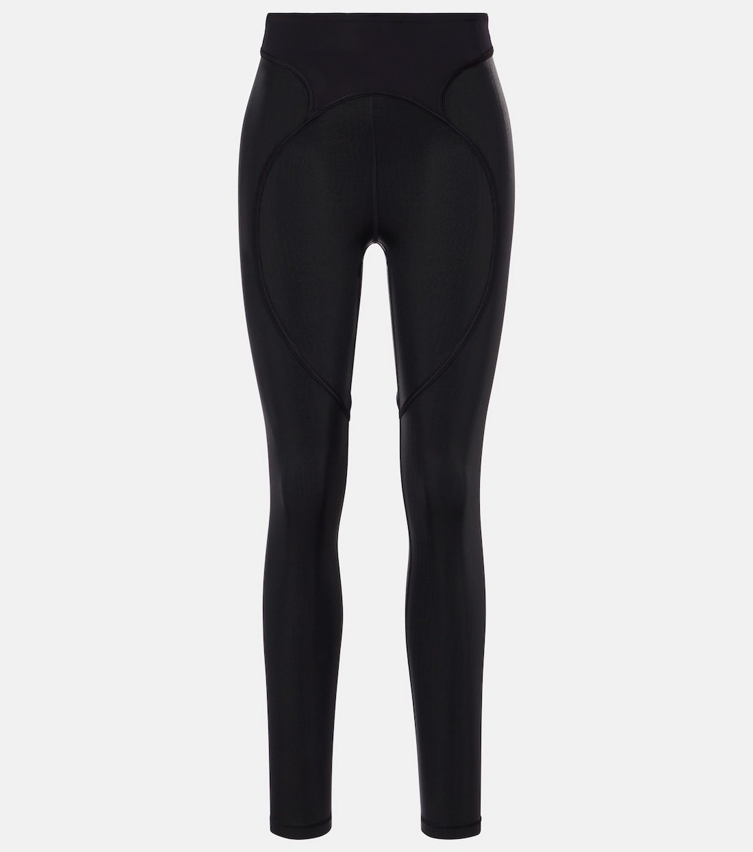 High-rise lamé leggings | Adidas by Stella McCartney