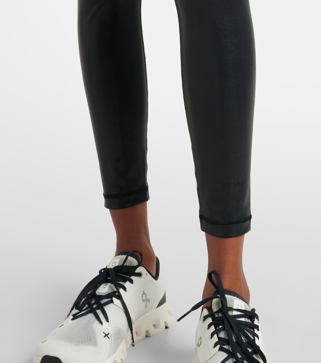 High-rise lamé leggings | Adidas by Stella McCartney