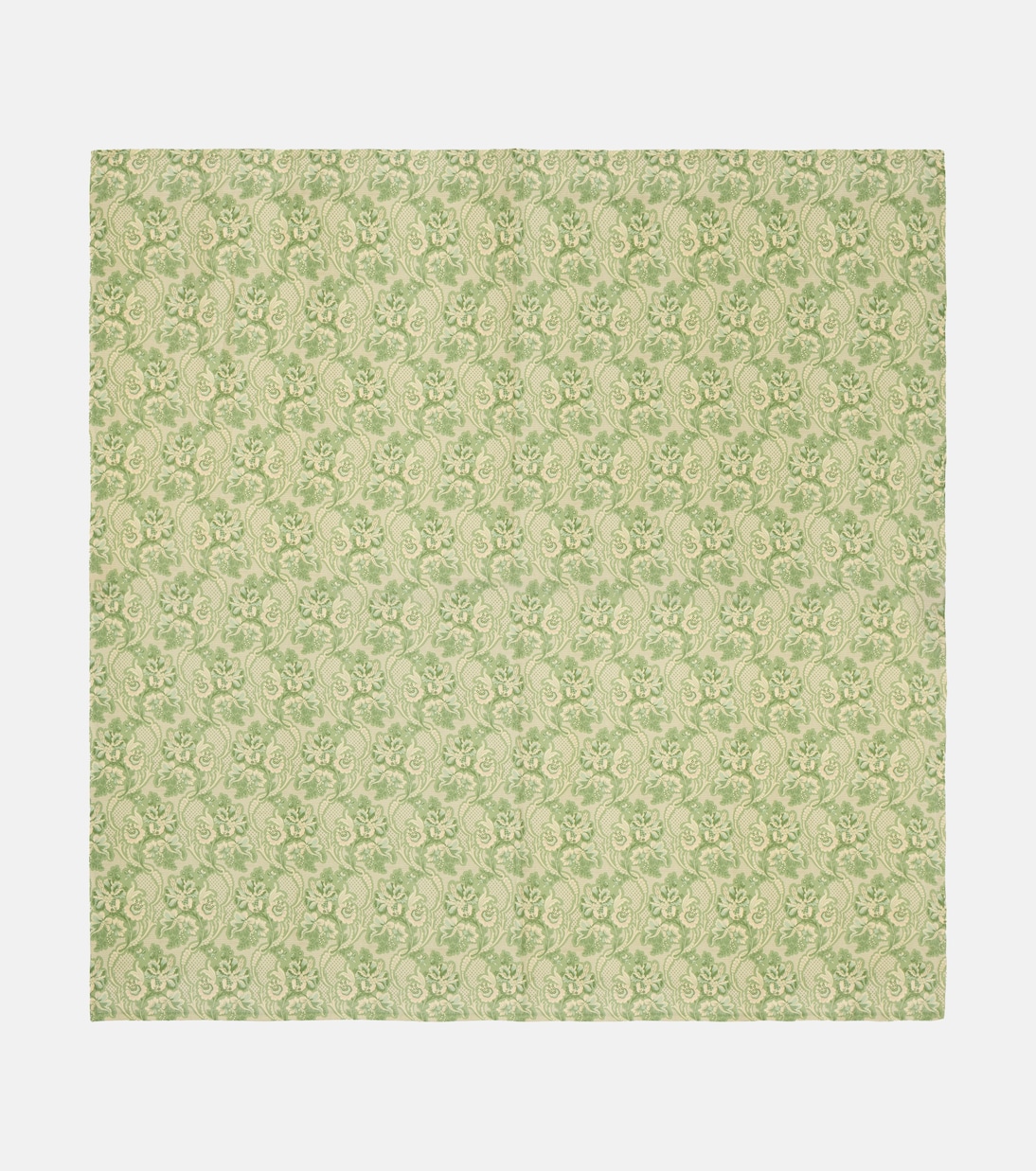 Iris floral printed linen tablecloth | Cabana