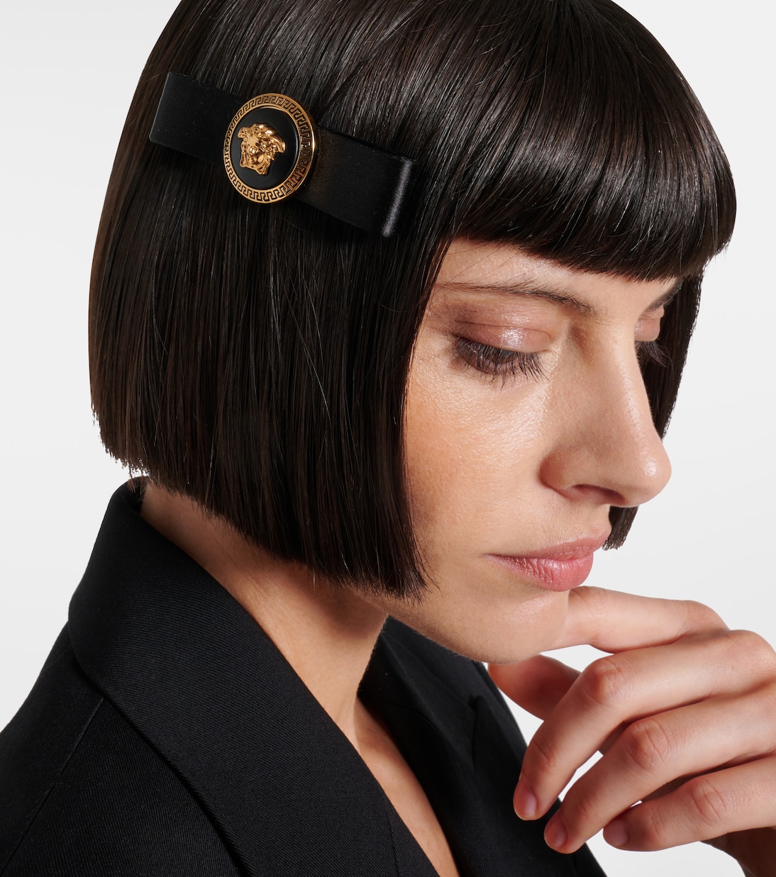 Fermacapelli Biggie Medusa in raso | Versace