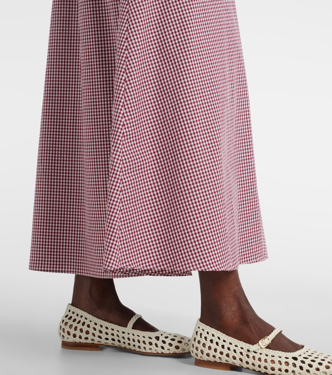 Eudora shirred cotton-blend maxi dress | Faithfull