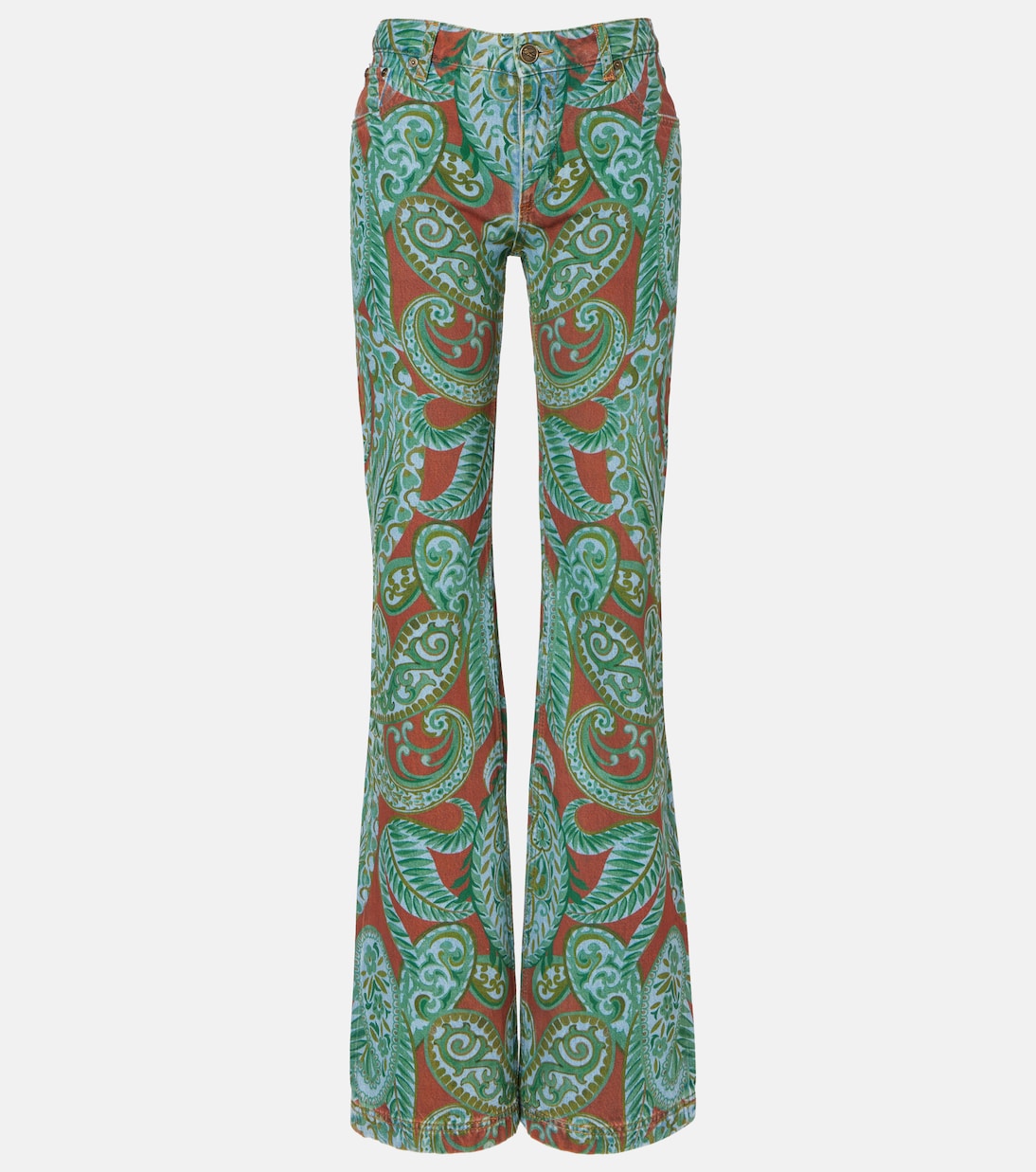 Paisley high-rise wide-leg jeans | Etro