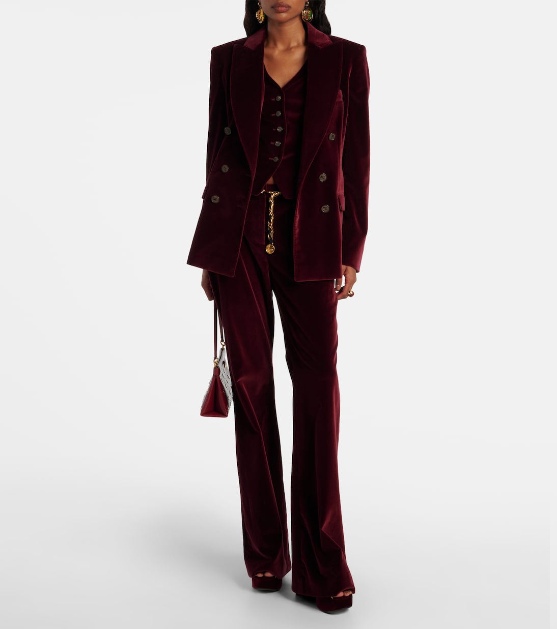 Double-breasted cotton velvet blazer | Etro
