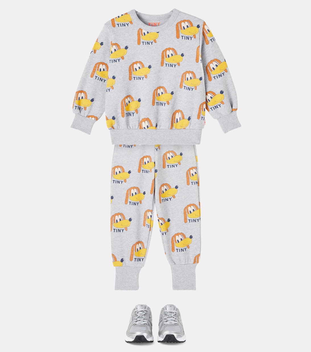 Dogs printed cotton jersey sweatpants | Tinycottons