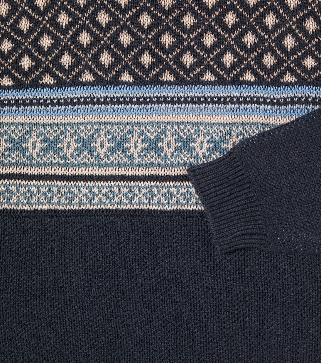 Pullover Julius aus Baumwoll-Jacquard | Wheat