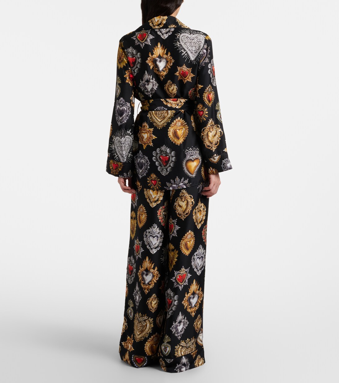 Devotion silk twill palazzo pants | Dolce&Gabbana
