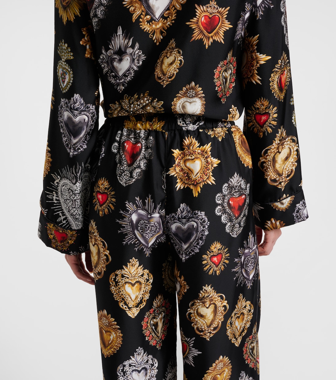 Devotion silk twill palazzo pants | Dolce&Gabbana
