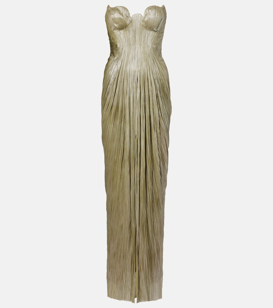 Jasleen strapless silk tulle corset gown | Maria Lucia Hohan