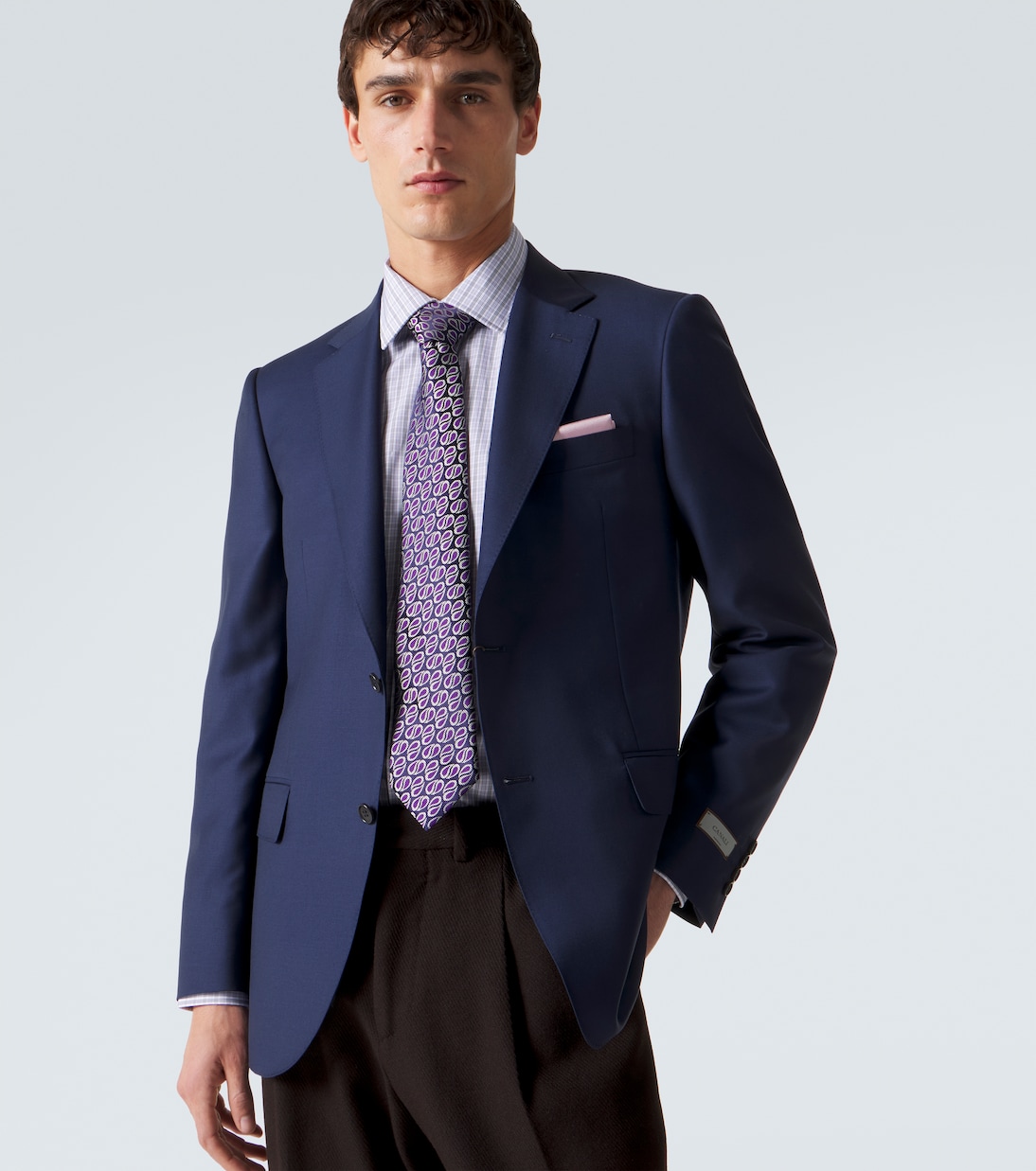 真丝提花领带 | Charvet