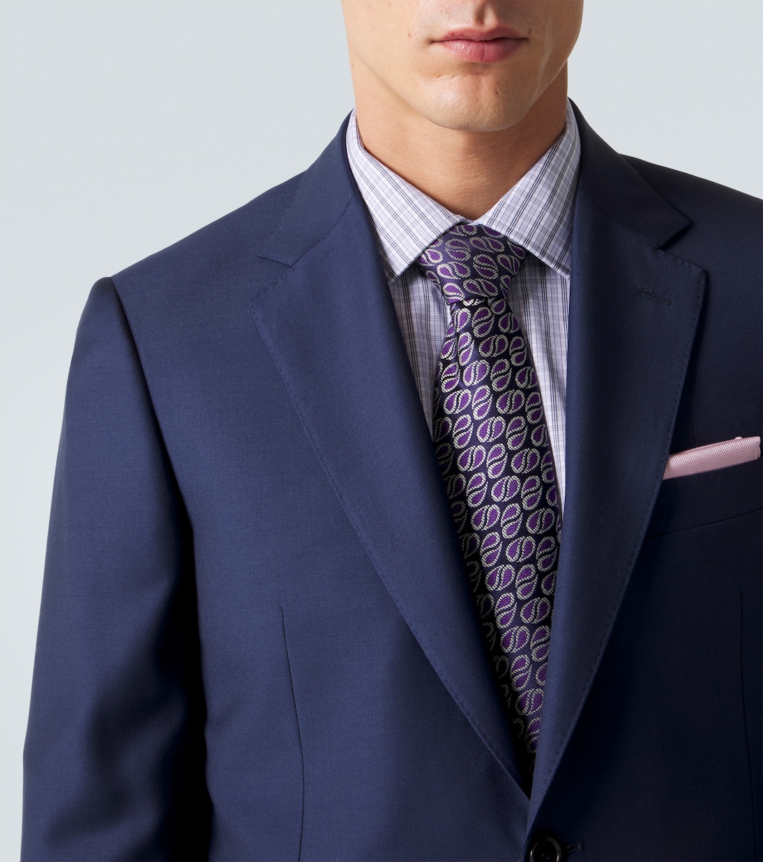 真丝提花领带 | Charvet