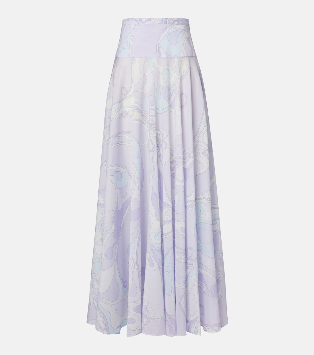 Orchidee cotton maxi skirt | Pucci
