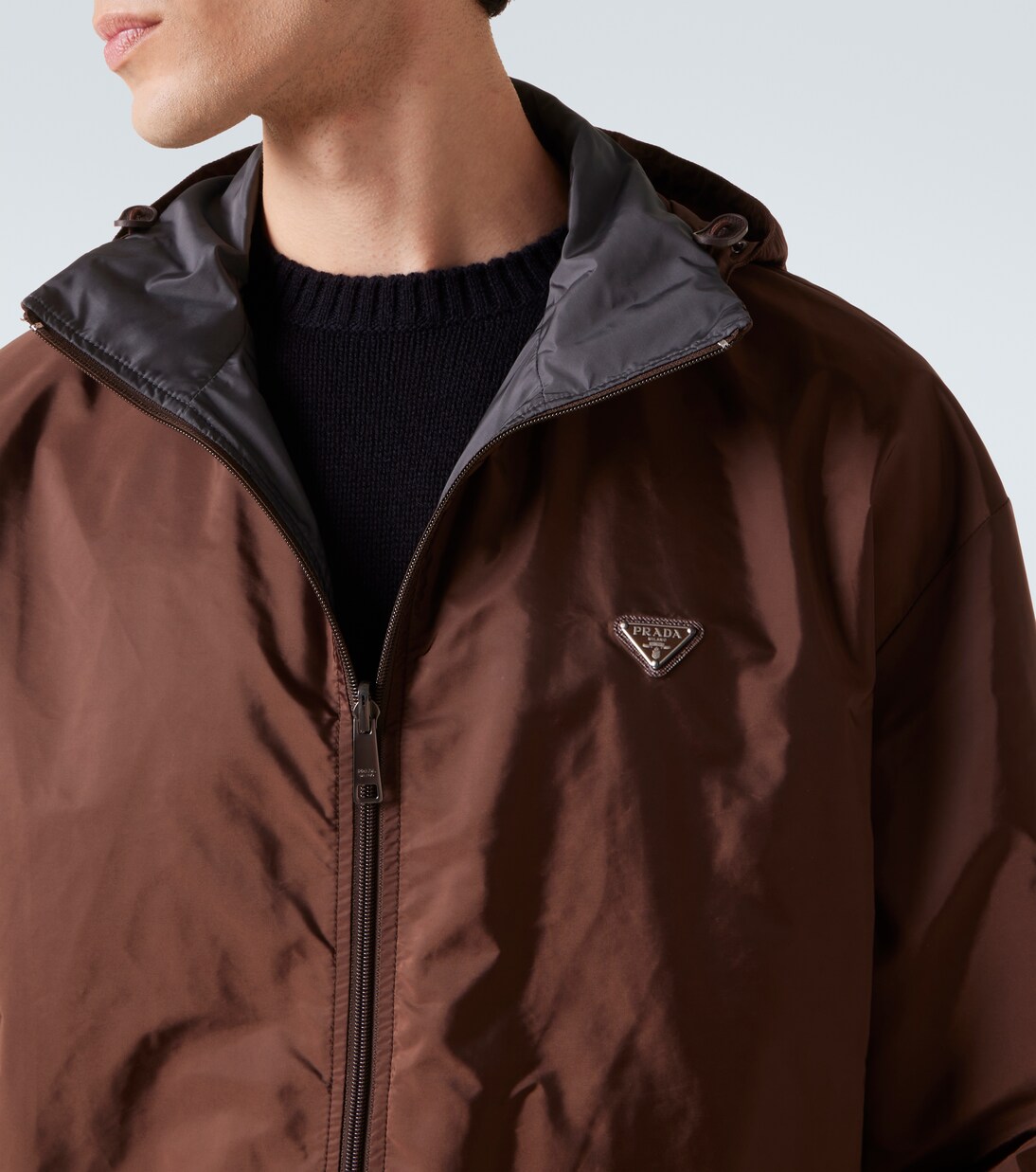 Reversible hooded Re-Nylon jacket | Prada
