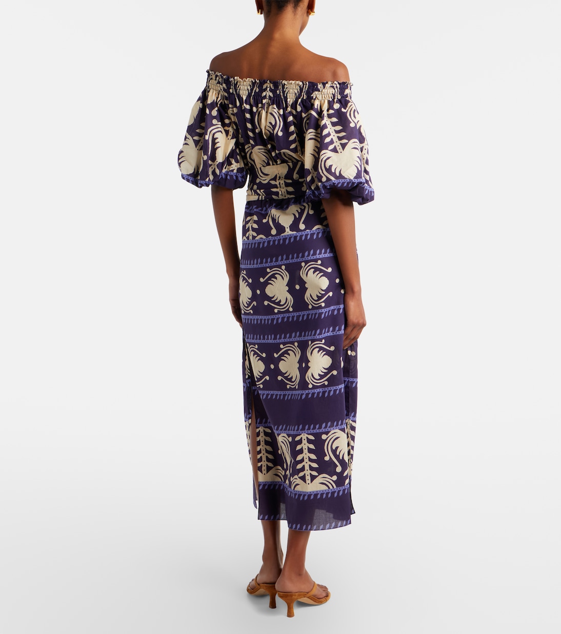 Printed cotton poplin maxi dress | Johanna Ortiz