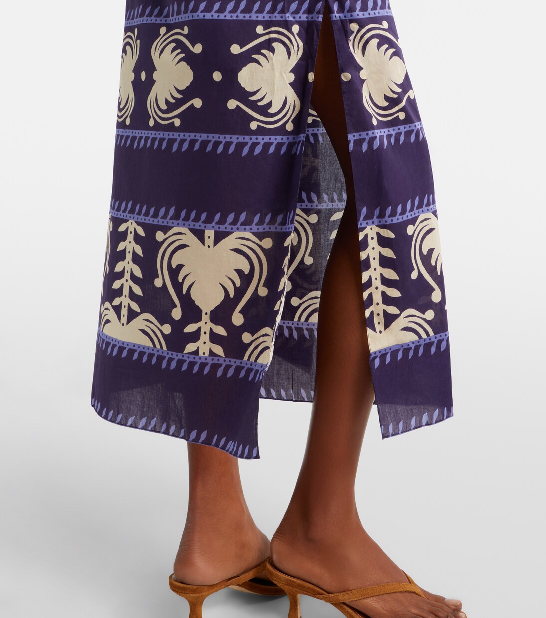 Printed cotton poplin maxi dress | Johanna Ortiz