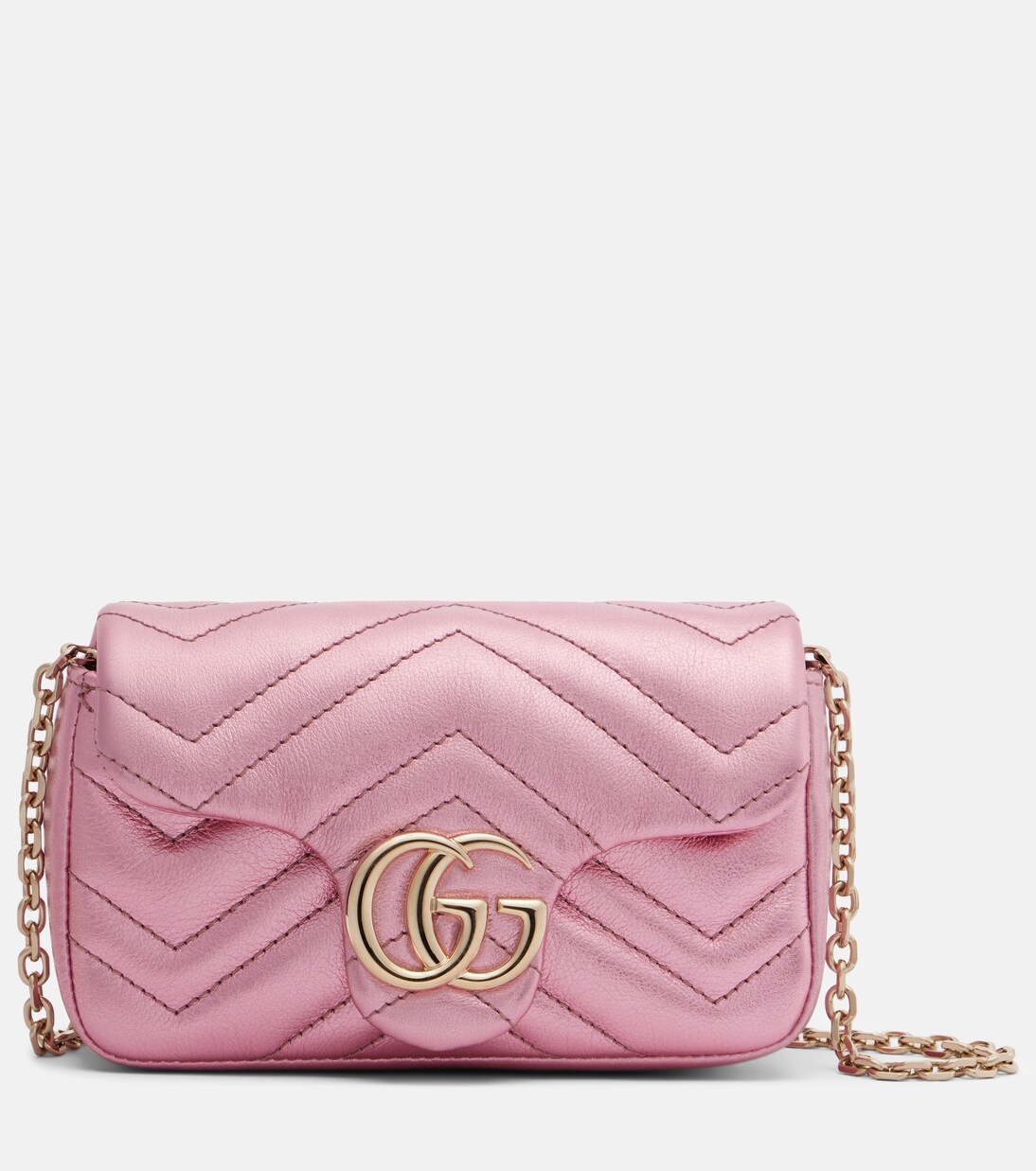 GG Marmont Mini leather shoulder bag | Gucci