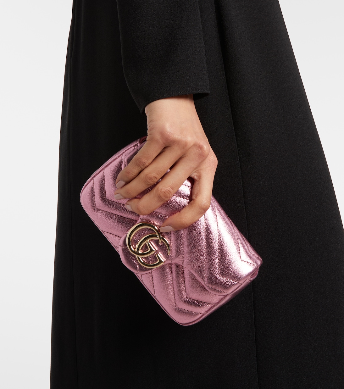 GG Marmont Mini leather shoulder bag | Gucci