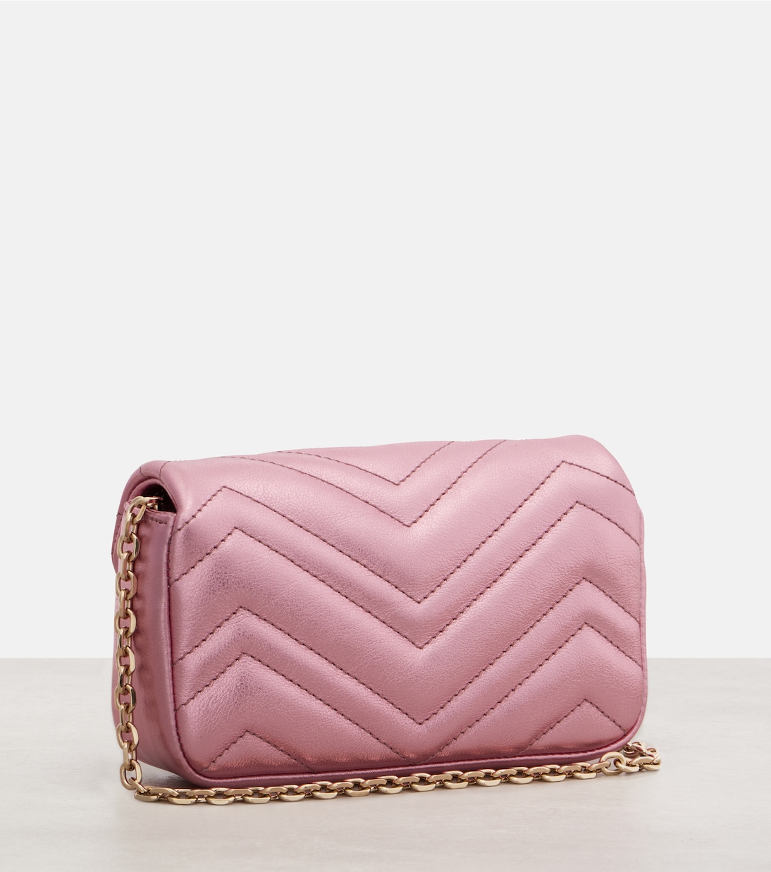 GG Marmont Mini leather shoulder bag | Gucci