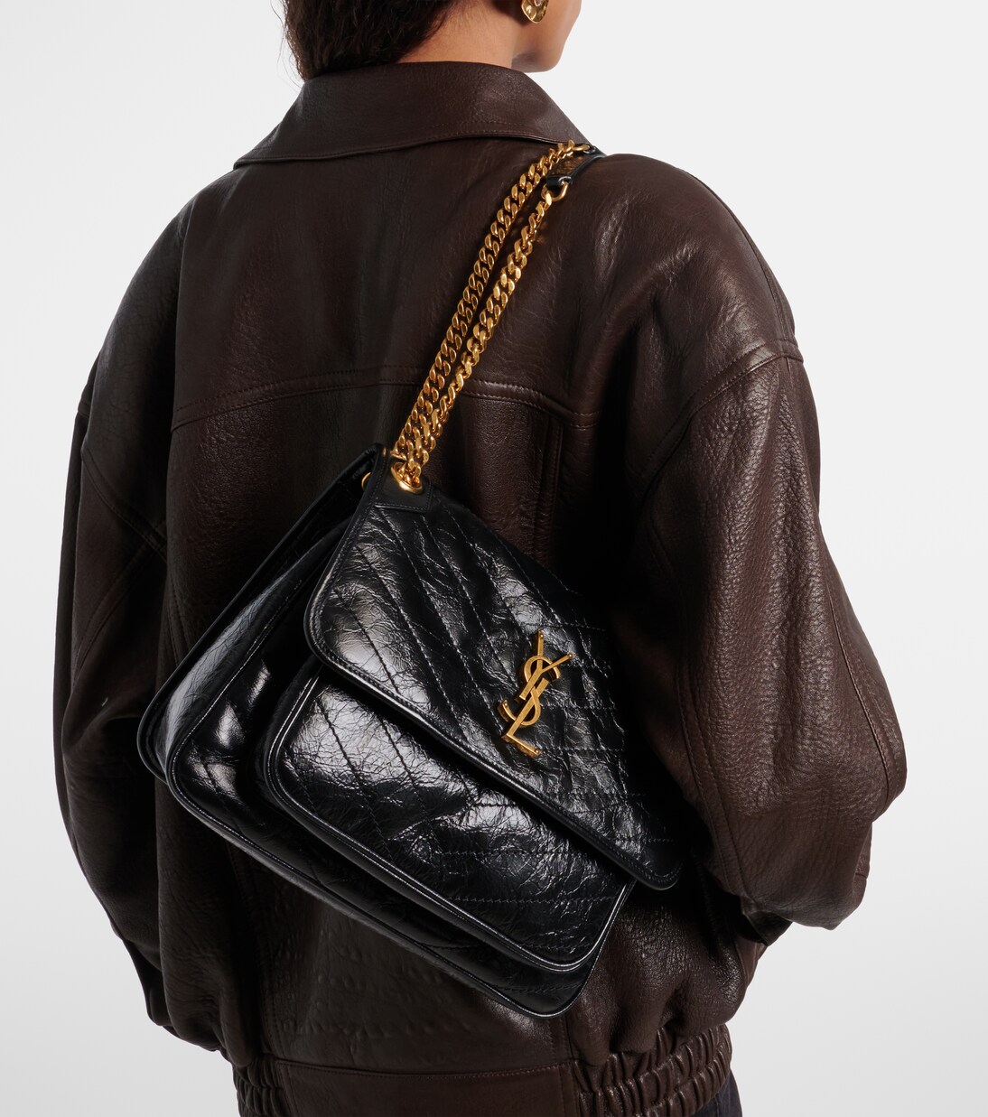 Niki Medium leather shoulder bag | Saint Laurent